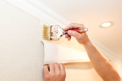 Pose de papier peint à Puycornet — revêtements muraux et toiles de verre